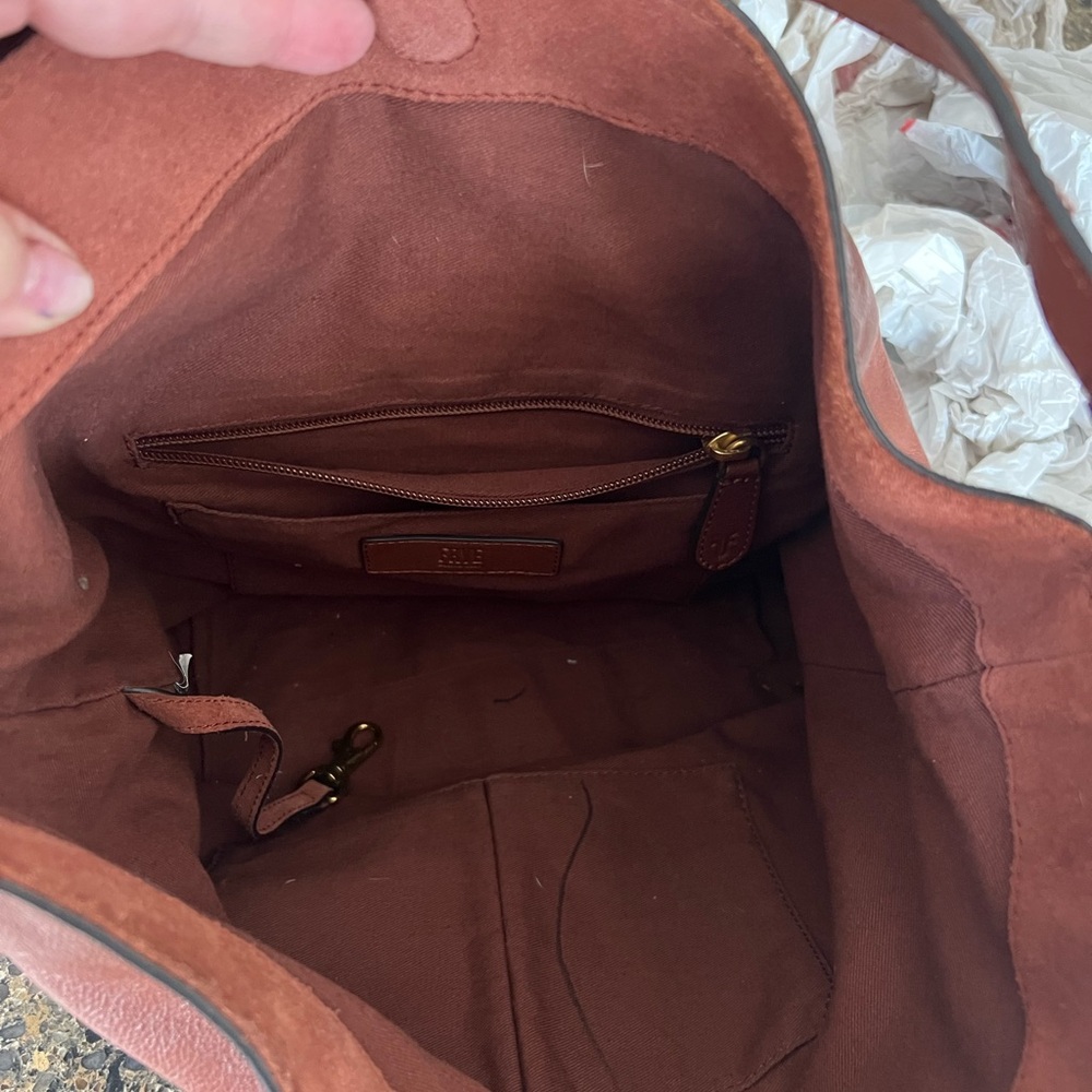 Frye brown leather satchel bag - Picture 4 of 4